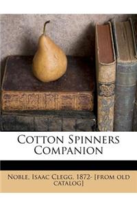 Cotton Spinners Companion