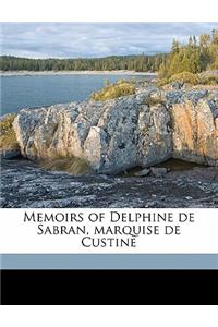 Memoirs of Delphine de Sabran, Marquise de Custine