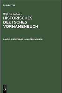 Nachtrage Und Korrekturen