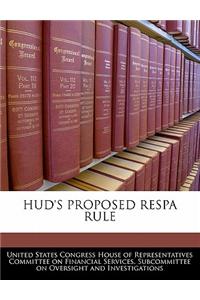 HUD's Proposed Respa Rule
