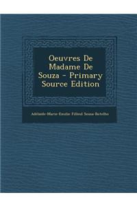Oeuvres de Madame de Souza