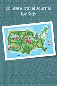 50 State Travel Journal for Kids