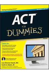 ACT for Dummies [With CDROM]