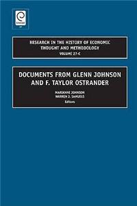 Documents from Glenn Johnson and F. Taylor Ostrander