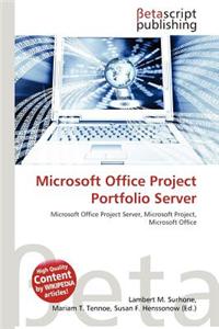 Microsoft Office Project Portfolio Server