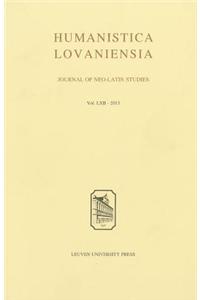 Humanistica Lovaniensia: Journal of Neo-Latin Studies