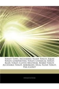 Articles on Toilet Types, Including: Flush Toilet, Squat Toilet, Composting Toilet, Chemical Toilet, Blair Toilet, Clivus Multrum, Board Toilet, Acces