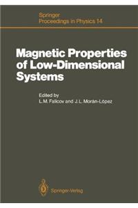 Magnetic Properties of Low-Dimensional Systems