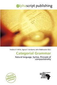 Categorial Grammar