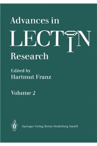 Advances in Lectin Research