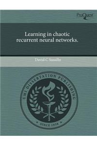 Learning in Chaotic Recurrent Neural Networks.