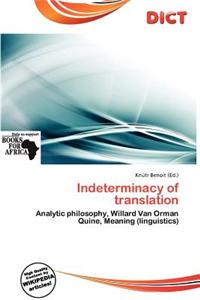 Indeterminacy of Translation