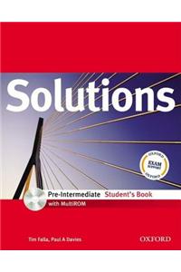 Solutions: Pre-Intermediate: Student's Book with MultiROM Pack