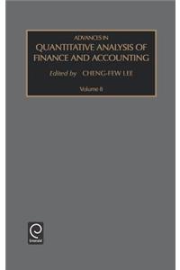 Advances in Quantitative Analysis of Finance and Accounting: Vol 8