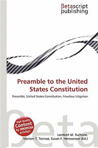 Preamble to the United States Constitution