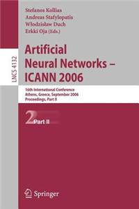 Artificial Neural Networks -Icann 2006
