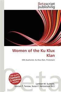 Women of the Ku Klux Klan