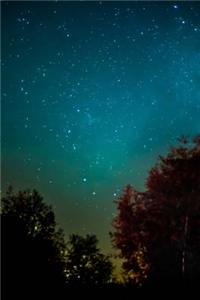 Milky Way in a Turquoise Sky Astronomy Journal: 150 Page Lined Notebook/Diary