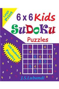 6 X 6 Kids Sudoku Puzzles