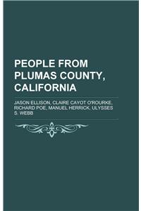 People from Plumas County, California