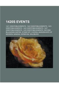 1420s Disestablishments: 1421 Disestablishments, 1422 Disestablishments, 1423 Disestablishments, 1424 Disestablishments, 1427 Disestablishments