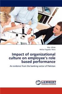 Impact of Organizational Culture on Employee's Role Based Performance