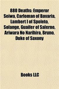 880 Deaths: Emperor Seiwa