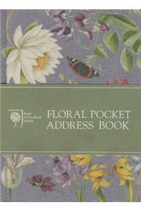 RHS Floral Pocket Address Book