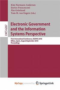 Electronic Government and the Information Systems Perspective