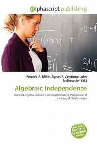 Algebraic Independence