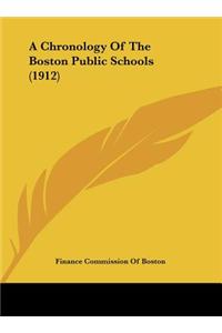 A Chronology of the Boston Public Schools (1912)