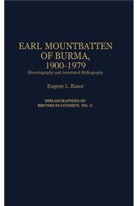 Earl Mountbatten of Burma, 1900-1979: Historiography and Annotated Bibliography