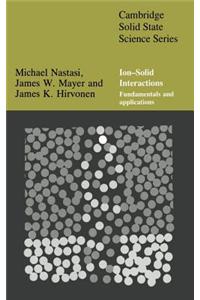 Ion-Solid Interactions: Fundamentals and Applications