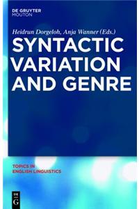 Syntactic Variation and Genre