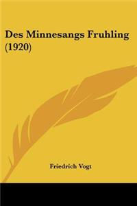 Des Minnesangs Fruhling (1920)