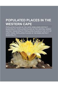 Populated Places in the Western Cape: Populated Places in the Cape Winelands District Municipality