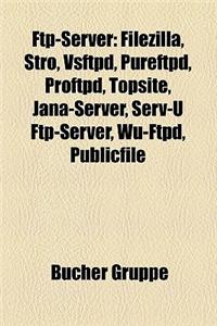 FTP-Server: Filezilla, Stro, Vsftpd, Pureftpd, Proftpd, Topsite, Jana-Server, Serv-U FTP-Server, Wu-Ftpd, Publicfile