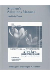 Student Solutions Manual for Elementary and Intermediate Algebra