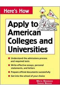 Apply to American Colleges and Universities