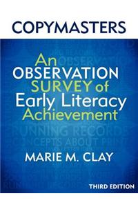 Copymasters for the 3rd Edition of an Observation Survey of Early Literacy Achievement