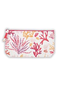 Coral Handmade Embroidered Pouch