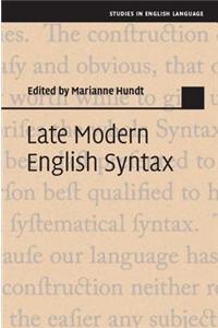 Late Modern English Syntax