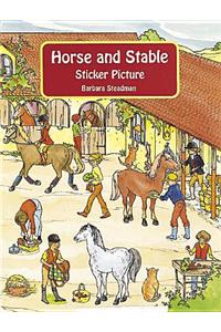 Horse and Stable Sticker Picture