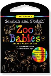 Scratch & Sketch Zoo Babies Trace-Along Kit: An Art Activity Kit
