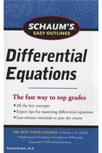 Schaum's Easy Outlines Differential Equations