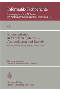 Kommunikation in Verteilten Systemen - Anwendungen und Betrieb