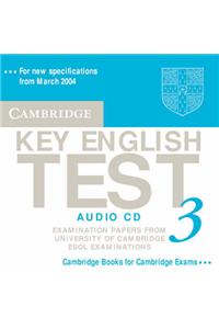 Cambridge Key English Test 3 Audio CD