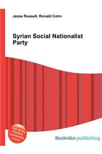 Syrian Social Nationalist Party