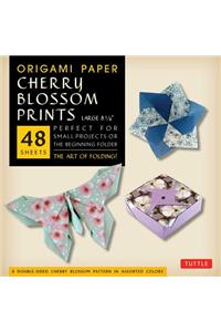 Origami Paper Cherry Blossom Prints Large-8 1/4"- 48 Sheets: Perfect for Small Projects or the Beginning Folder