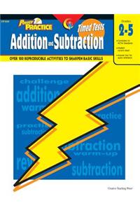 Timed Tests Addition/Subtraction Power Practice Series